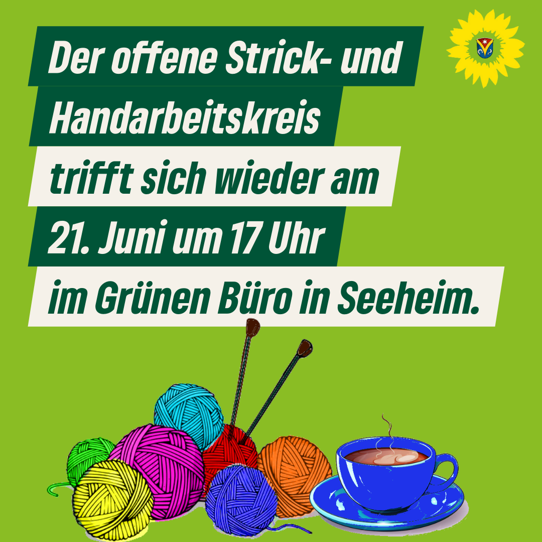 Offener Strick- und Handarbeitskreis wieder am 21. Juni