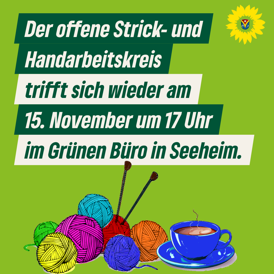Offener Strick- und Handarbeitskreis am 15. November – Kreativität trifft Gemeinschaft