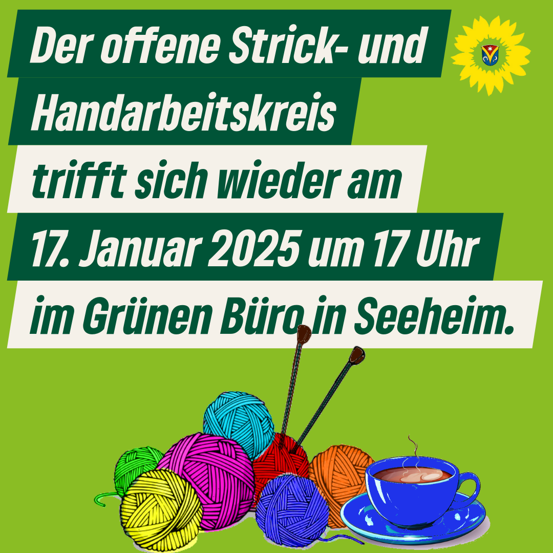 Offener Strick- und Handarbeitstreff am 17. Januar 2025 um 17 Uhr