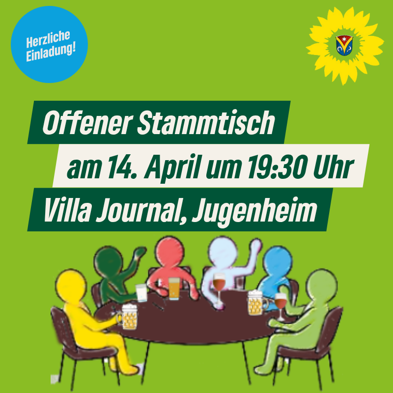 Pressemitteilung: Offener Stammtisch der GRÜNEN