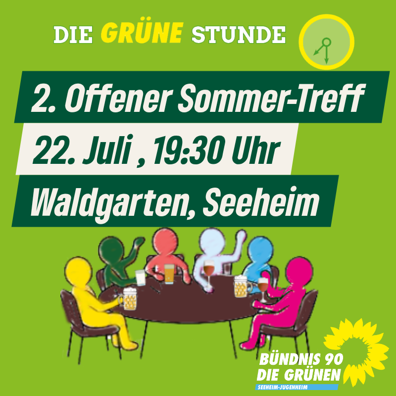 Pressemitteilung: „GRÜNER Treff“ in den Sommerferien
